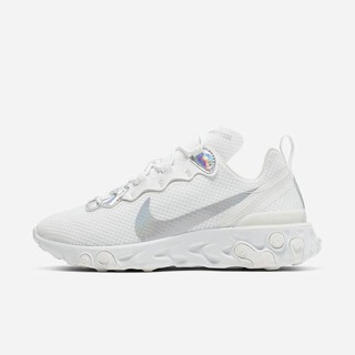 Adidasi Alergare Nike React Element 55 Iridescent Dama Albi Metal Argintii | ZKSQ-24157